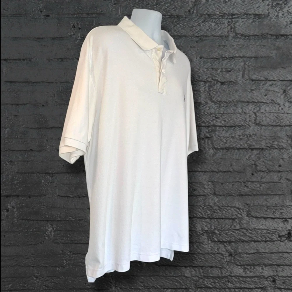 Polo Ralph Lauren 2XB White Classic Fit Polo Shirt Blue Pony Logo
